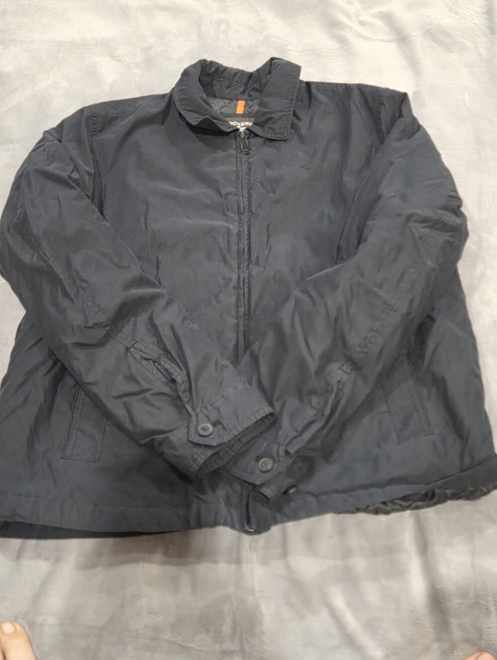 Dockers Black Lightweight Zip-Front Jacket